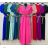 Women's short-sleeved summer shirt dress with belt (42/44/46 ONE SIZE) ITALIAN FASHION IM425036 L / XL Royal blue