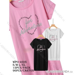 Tričko prodloužené krátký rukáv dámské (S/M - L/XL) GLO-STORY GLO25WPO-4628