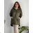 Bunda  s kapucí dámská nadrozměr (3XL/4XL ONE SIZE) ITALSKÁ MÓDA IM423683/DUR žlutá 3XL/4XL