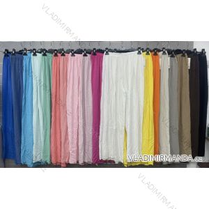 Kalhoty dlouhé letní dámské (S/M/L ONE SIZE) ITALSKÁ MÓDA IMWGS25275