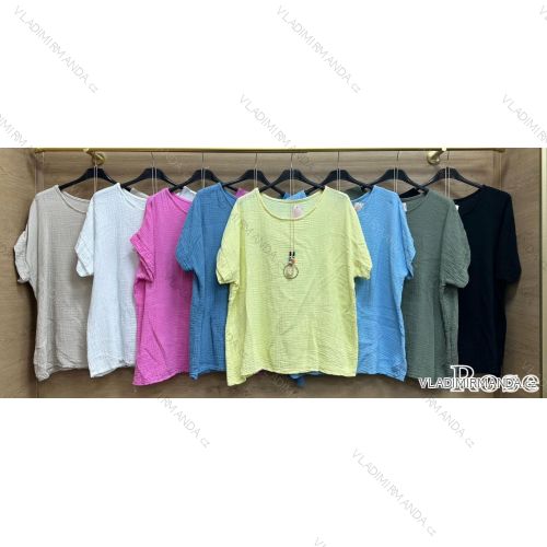 Women's Long Chiffon Short Sleeve Dress (S/M ONE SIZE) ITALIAN FASHION IMWGS231048