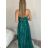 Women's Strappy Sequin Party Dress (SL) FRENCH FASHION FMPEL23HM2350-1 emerald green L