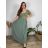 Elegant trousers with belt for women (S/M/L ONE SIZE) ITALIAN FASHION IM425057 44/46 green khaki