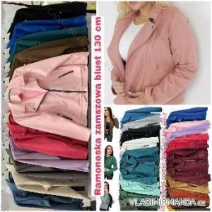 Women's Plus Size Long Sleeve Zipper Hooded Jacket (3XL/4XL ONE SIZE) ITALIAN FASHION IMWT232652