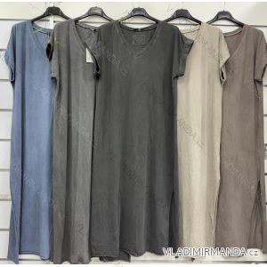 Women's short-sleeved oversized T-shirt (S/M/L ONE SIZE) ITALIAN FASHION IMWF25002