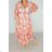 Women's short sleeve summer casual dress (S/M/L ONE SIZE) ITALIAN FASHION IMWGB25022