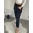 Elegant trousers with belt for women (S/M/L ONE SIZE) ITALIAN FASHION IM425057 -   black -   S/M/L