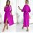 Women's 3/4 long sleeve shirt dress (XS/S/M ONE SIZE) ITALIAN FASHION IMD25030