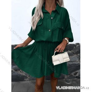 Short summer dress short sleeve women's oversized (40/42/44 ONE SIZE) ITALIAN FASHION IMD25022