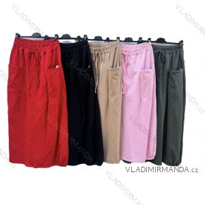 Sukně dlouhá s kapsami dámská (S/M/L ONE SIZE) ITALSKÁ MÓDA IMD25054
