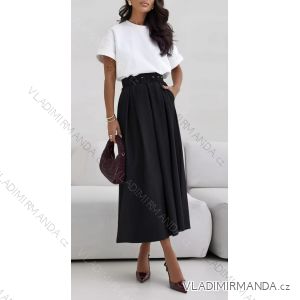 Sukně dlouhá elegantní s páskem dámská (XS/S/M ONE SIZE) ITALSKÁ MÓDA IMD25070
