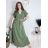 Women's short-sleeved summer shirt dress with belt (42/44/46 ONE SIZE) ITALIAN FASHION IM425036 L / XL red