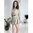Šaty krátké mikinové dlouhý rukáv dámské oversize (M/L/XL ONE SIZE) ITALSKÁ MÓDA IMD25PEGY/DUR tmavě béžová M/L