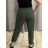 Women's Plus Size Cotton Sweatpants (48/50/52 ONE SIZE) ITALIAN FASHION IM424640