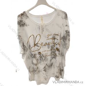 Tunika krátký rukáv dámská (S/M/L ONE SIZE) ITALSKÁ MÓDA IM325011