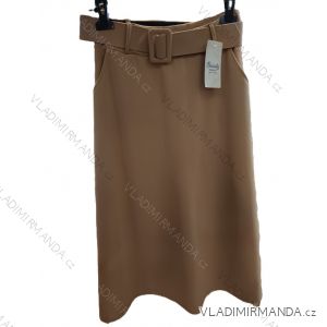 Sukně dlouhá s páskem dámská (S/M/L ONE SIZE) ITALSKÁ MÓDA IM325025