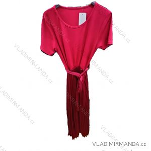 Šaty krátké letní krátký rukáv dámské (S/M/L ONE SIZE) ITALSKÁ MÓDA IMSM25185