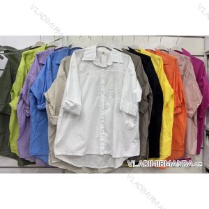 Women's Long Sleeve Shirt Dress (S/M ONE SIZE) ITALIAN FASHION IMWD232607