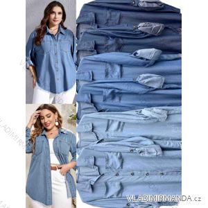 Women's Long Sleeve Shirt Dress (S/M ONE SIZE) ITALIAN FASHION IMWD232607