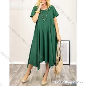 Women's Long Chiffon Short Sleeve Dress (S/M ONE SIZE) ITALIAN FASHION IMWGM23456