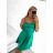 Women's elegant party long sleeve dress (S/M ONE SIZE) ITALIAN FASHION IM322282 XS/S beige