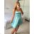 Women's elegant party long sleeve dress (S/M ONE SIZE) ITALIAN FASHION IM322282 XS/S beige