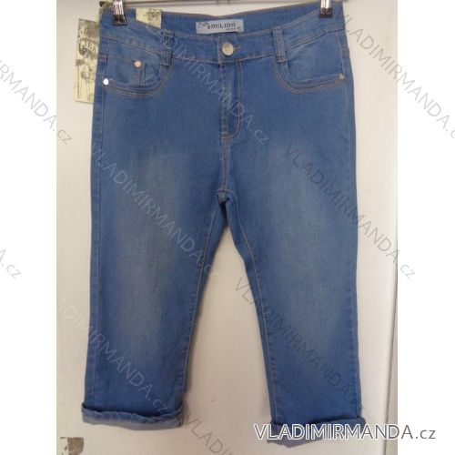 Rifle 3/4 krátké dámské (38-48) SMILING JEANS W286