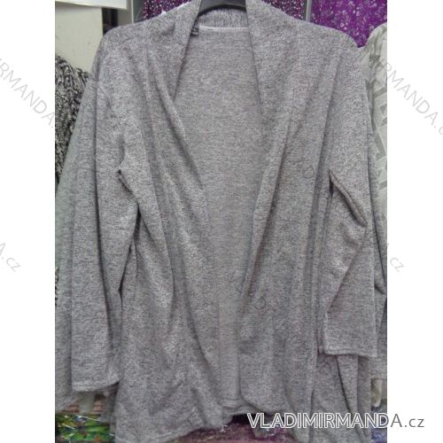 Cardigan  dlouhý rukáv dámský nadrozměrné (xl-3xl) OSLIL POLSKá MóDA PM117040