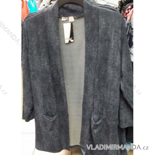 Cardigan  dlouhý rukáv dámský nadrozměrné ( uni l-3xl) OSLIL POLSKá MóDA PM117043