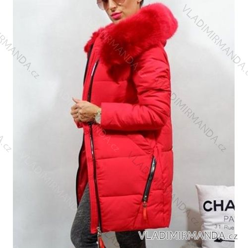 Jacket coat with ladies' fur (s-xl) POLSKá MODA PM217036
