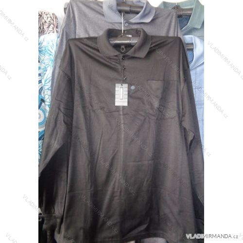 Polokošile teplejší dlouhý rukáv pánská bavlněná (3xl-6xl) HENXING HX833