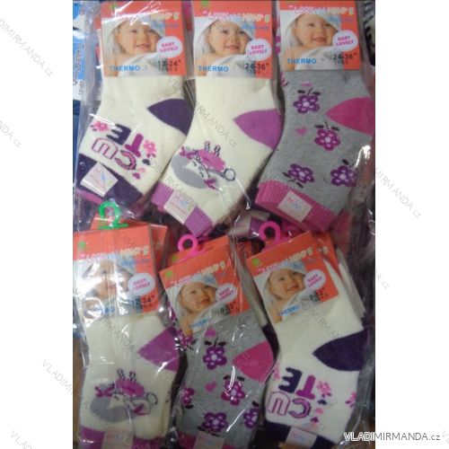 Socks warm thermo baby girl (0-36 months) LOOKEN ZTY-6701
