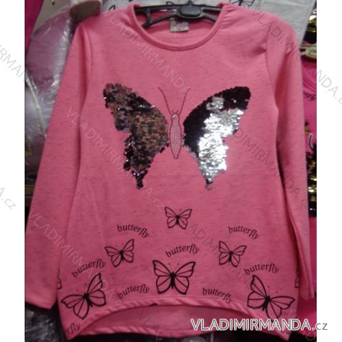 T-shirt warm long sleeve with sequins baby girl (98-128) TUZZY TURKEY MODA TM217061
