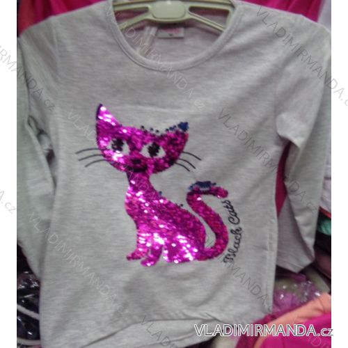 T-shirt short sleeve with sequins children's (98-128) TUZZY TURKEY MODA TM21782817
