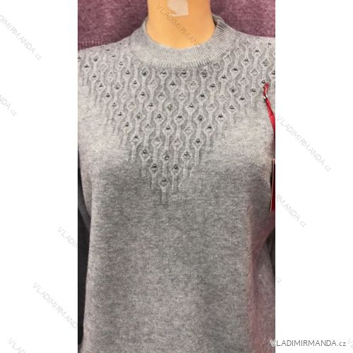 Svetr slabý dlouhý rukáv dámská (l-3xl) POLSKá MODA  PM117087