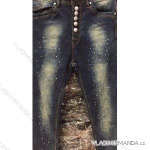 Rifle  dámské s perličkami (xs-xl) JEANS 9102004