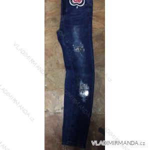 Rifle  dámské s perličkami (xs-xl) JEANS 9102005