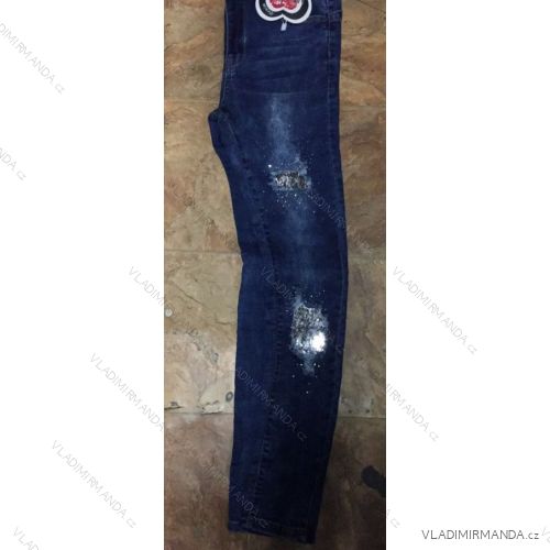 Rifle  dámské s perličkami (xs-xl) JEANS 9102005