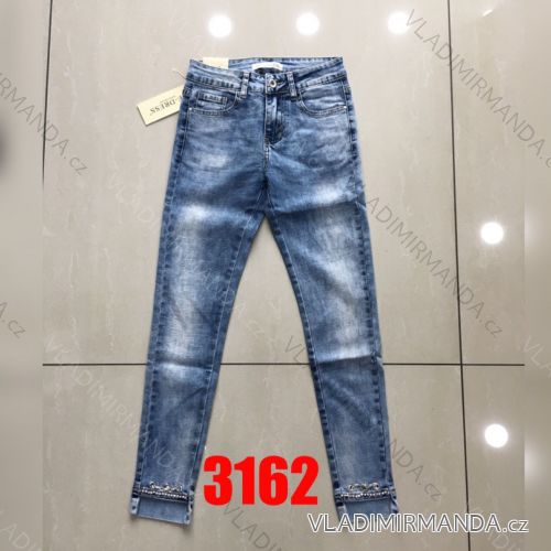 Rifle jeans s kamínky dámské (xs-xl) RE-DRESS 3162