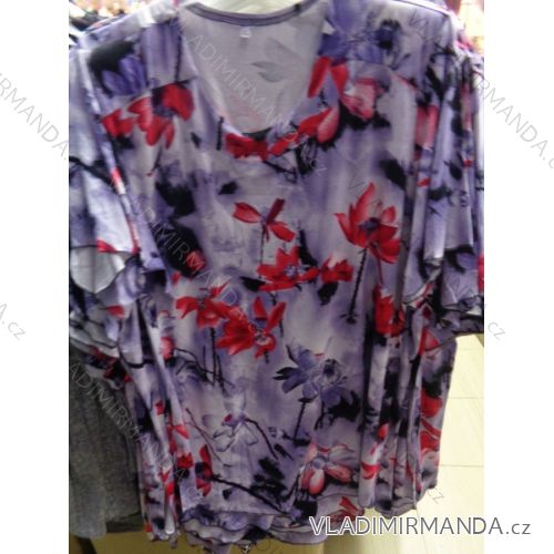 Tričko tunika krátký rukáv dámské (xl-5xl) POLSKá VýROBA PM118056