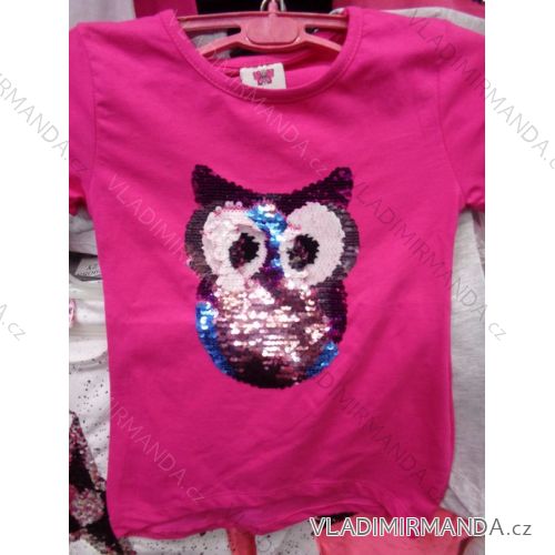 T-shirt short sleeve with sequins children's (98-128) TUZZY TURKEY MODA TM218015
