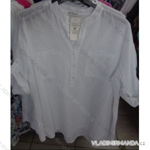 Tunika -košile bavlněná  krátký rukáv dámská  (uni ,s-l)  ITALSKá MODA IM718106
