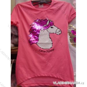 T-shirt with short sleeves with sequins girls girl (134-164) TUZZY TURKEY MODA TM218064
