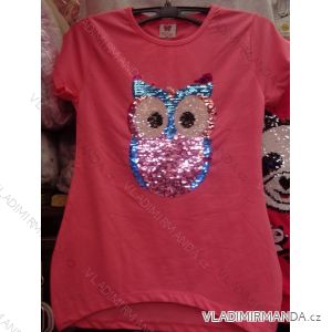 T-shirt with short sleeves with sequins girls girl (134-164) TUZZY TURKEY MODA TM218069
