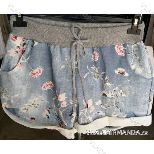 Shorts jeans shorts with ladies flowers (uni sl) ITALIAN Fashion IM1218047
