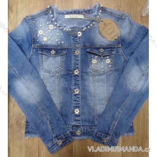 Jacket jeans, with ladies pearls (xs-xl) RE-DRESS C075
