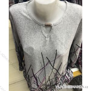 T-Shirt Tunika warme lange Ärmel Damen (l-3xl) POLSKá Fashion PM118146
