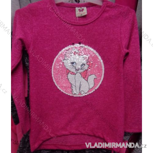 T-shirt warm long sleeve with sequins children's (98-128) TUZZY TURKEY MODA TM218137
