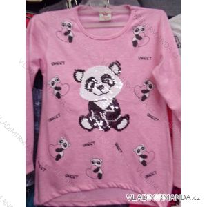 T-Shirt warme lange Ärmel mit Pailletten Kinder (116-146) TUZZY TURKEY MODA TM218147
