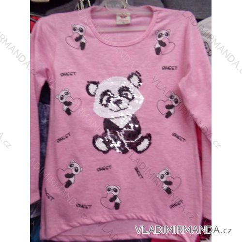 T-shirt warm long sleeve with sequins children's (116-146) TUZZY TURKEY MODA TM218147
